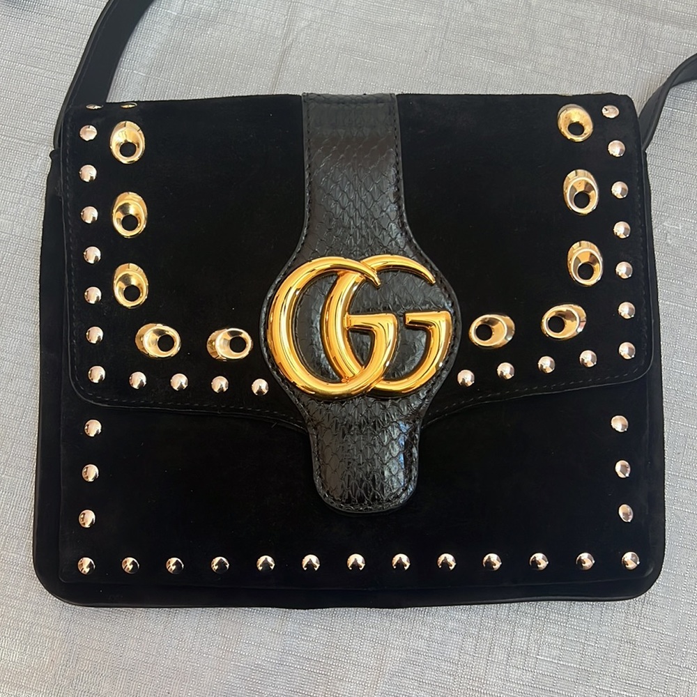 Gucci Arlie Python Messenger Bag